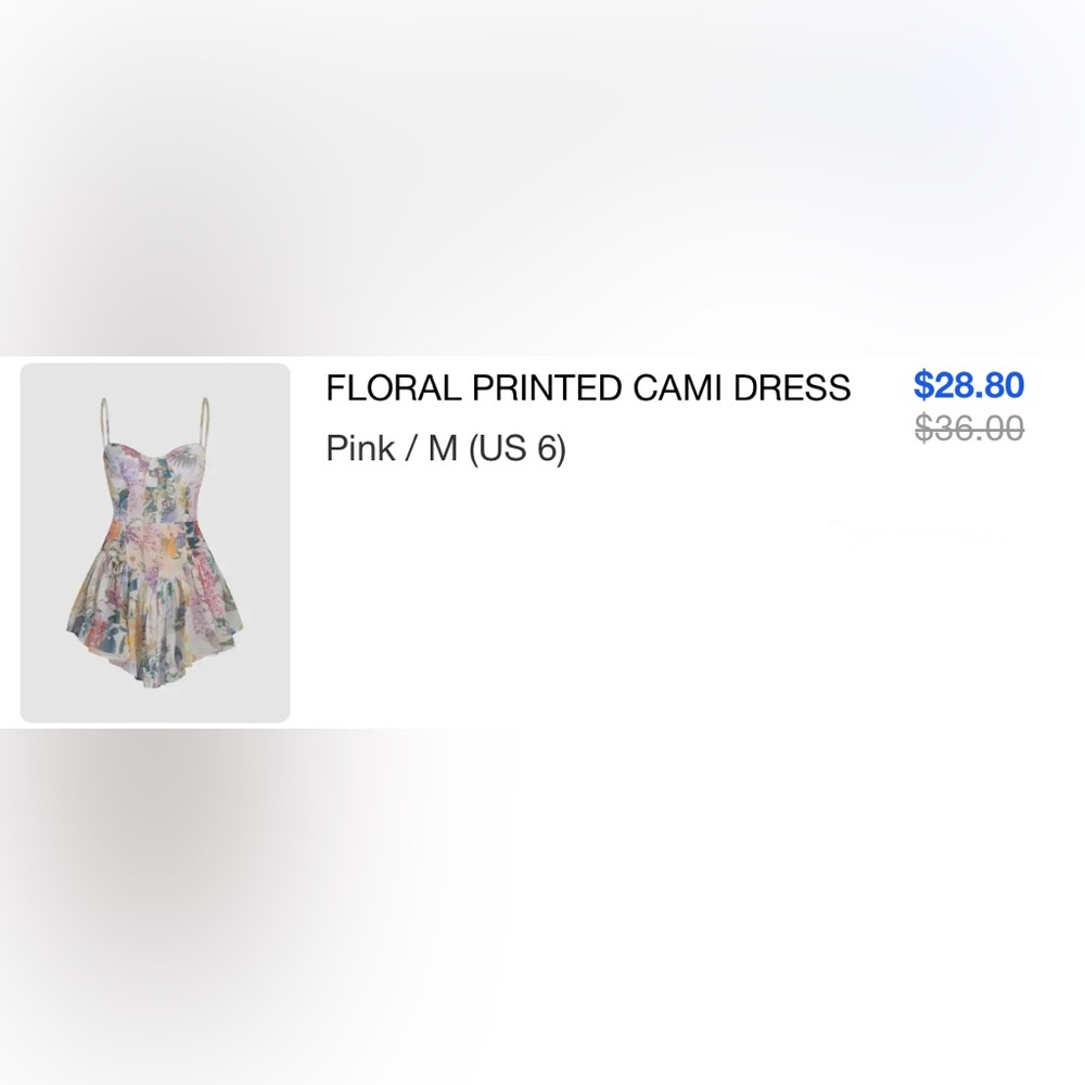 Cider Printed Cami Dress